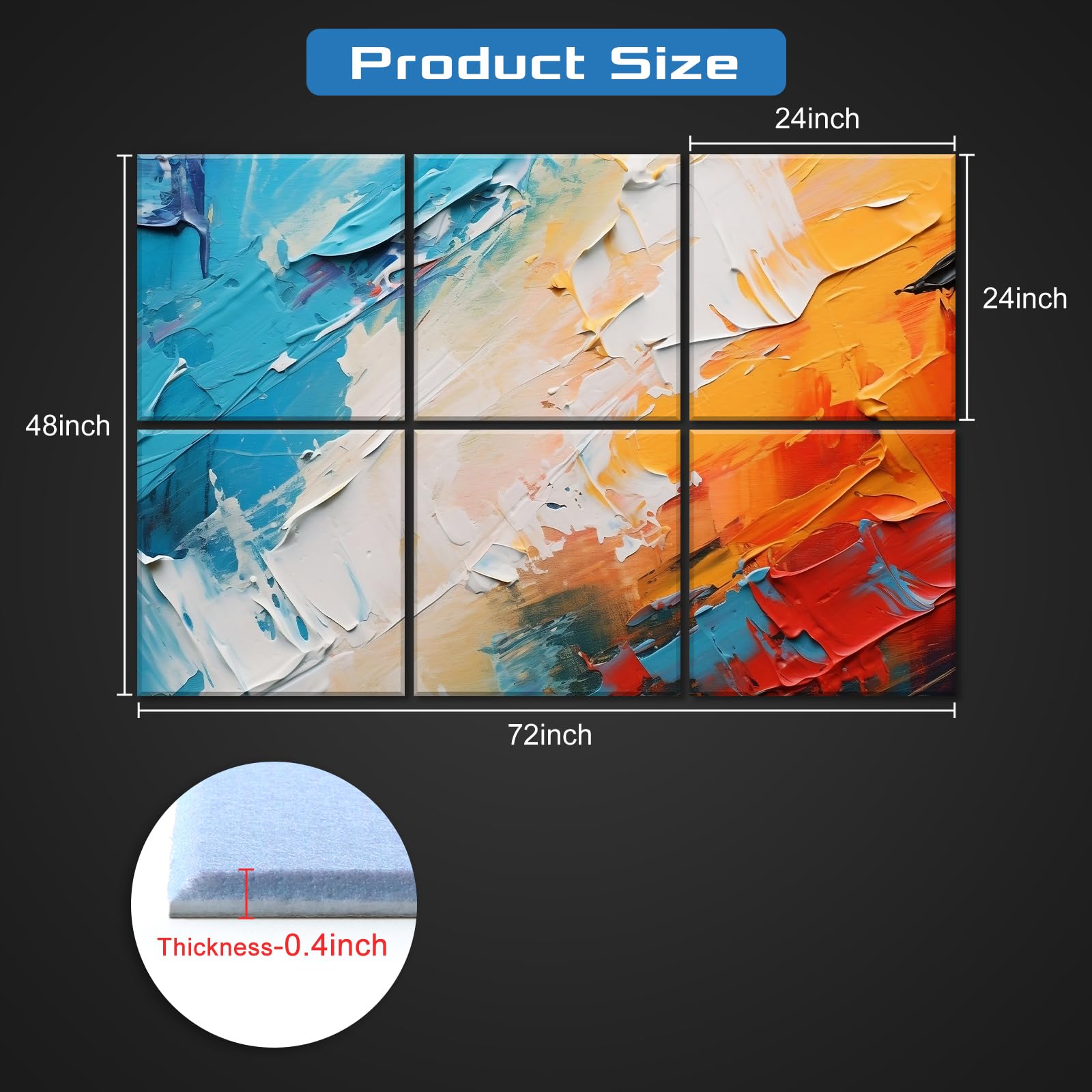 HIRESC 6 Pack Paneles Acústicos de Espuma - Incluido - Imagen 7