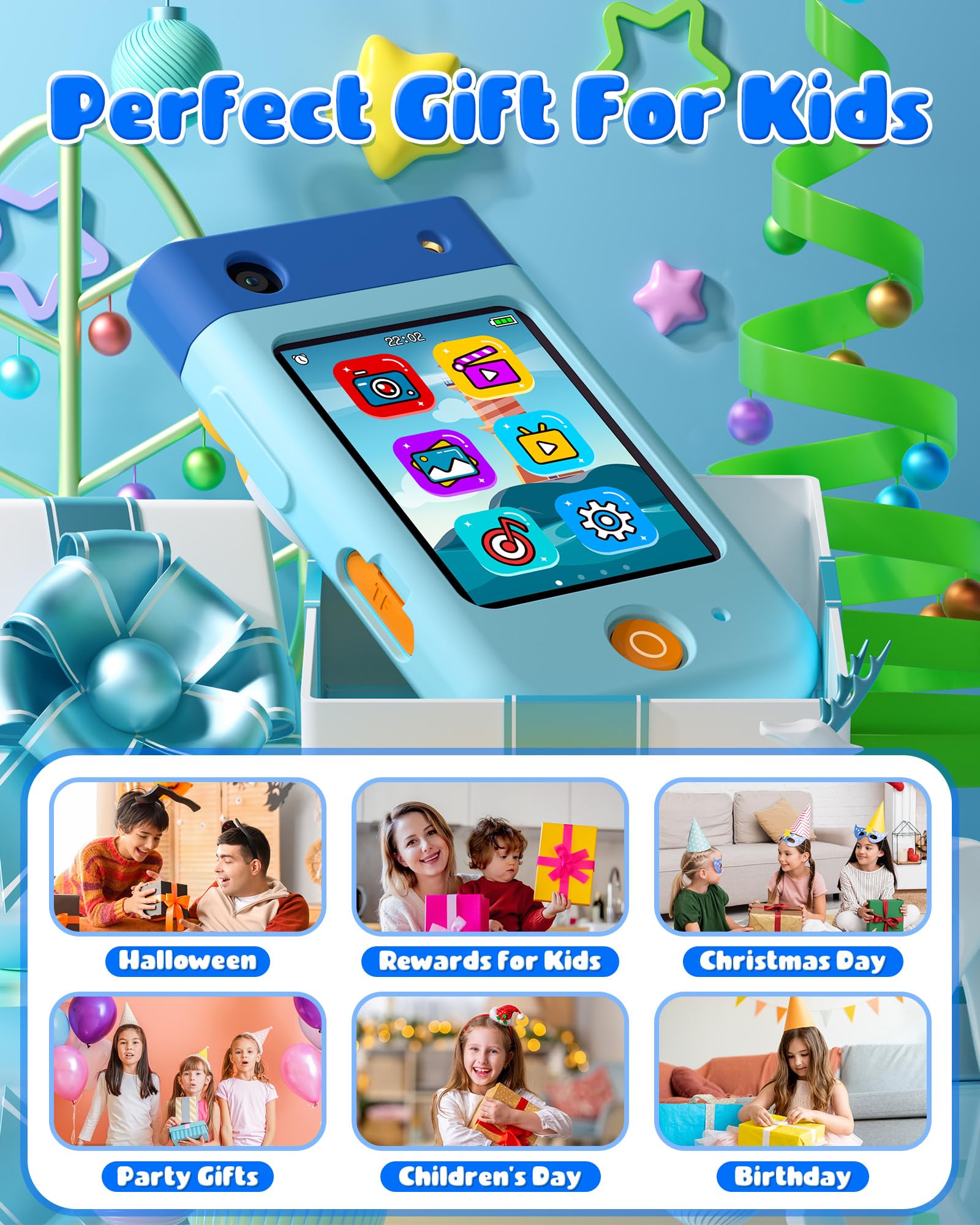 Teléfono inteligente para niños, regalo de Navidad de - Imagen 8