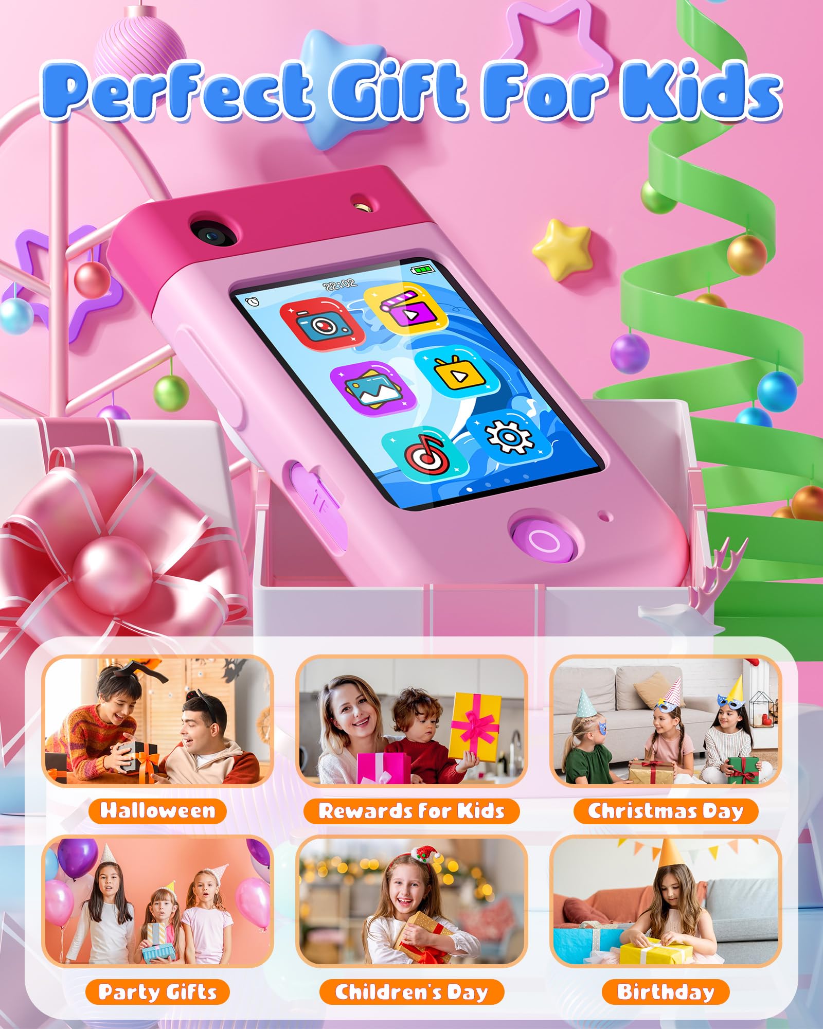 Teléfono inteligente para niños, regalo de Navidad y - Imagen 8