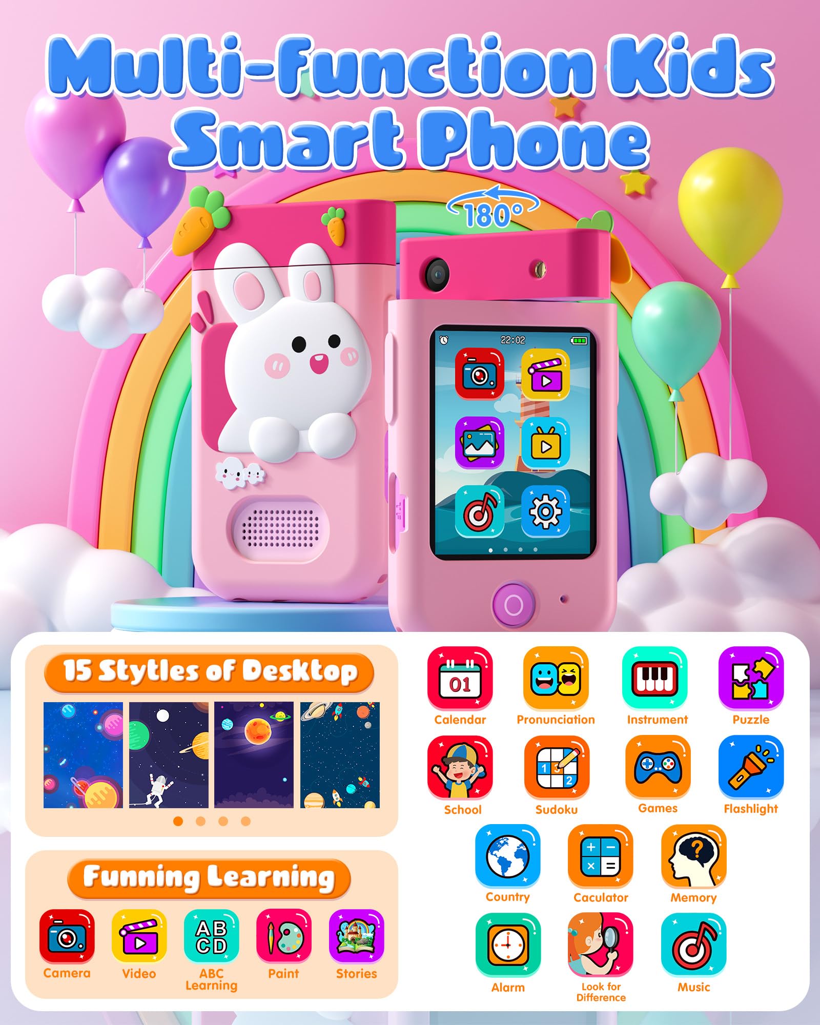 Teléfono inteligente para niños, regalo de Navidad y - Imagen 3