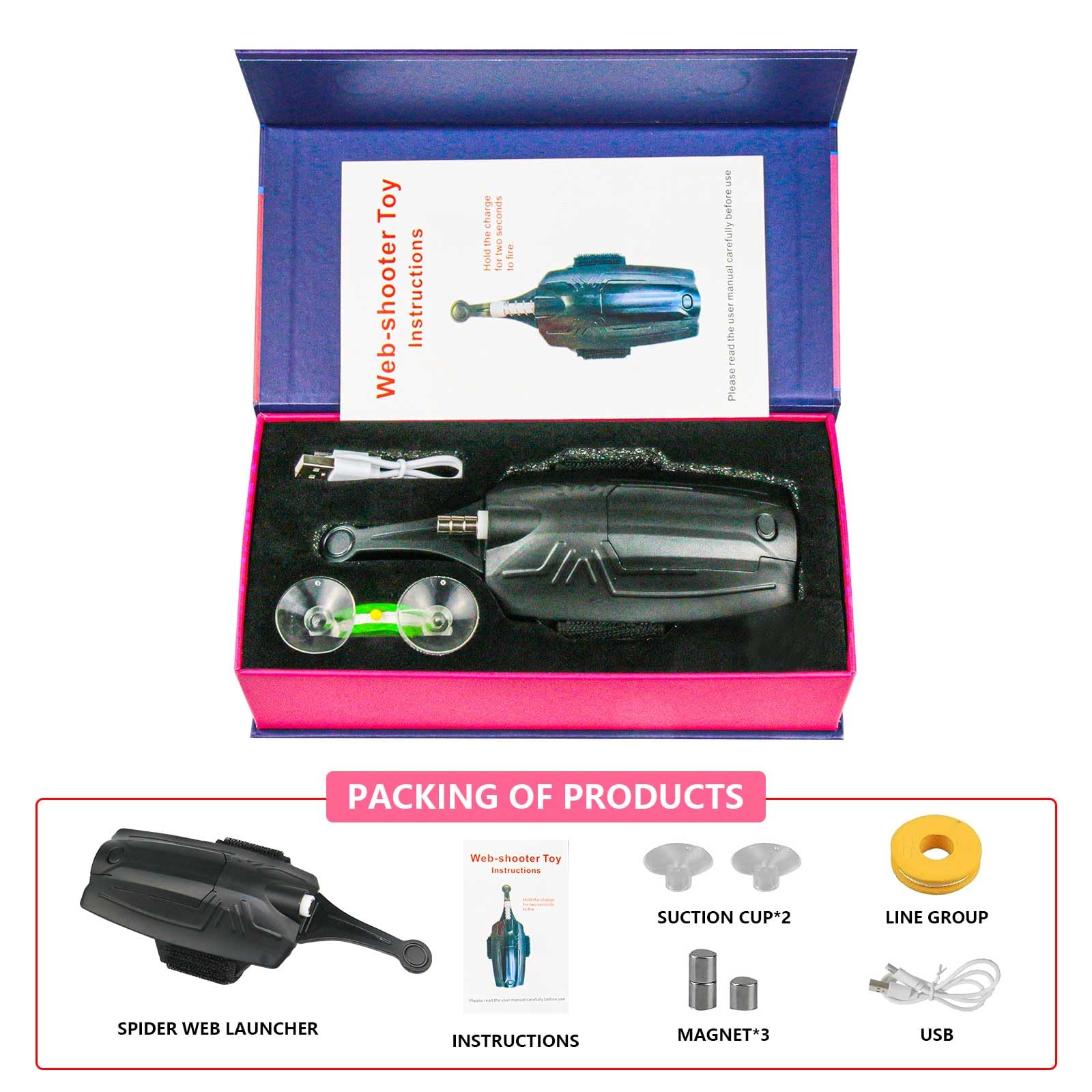 Lanzador de Telarañas KUMATER Nueva Versión, Juguete - Imagen 3