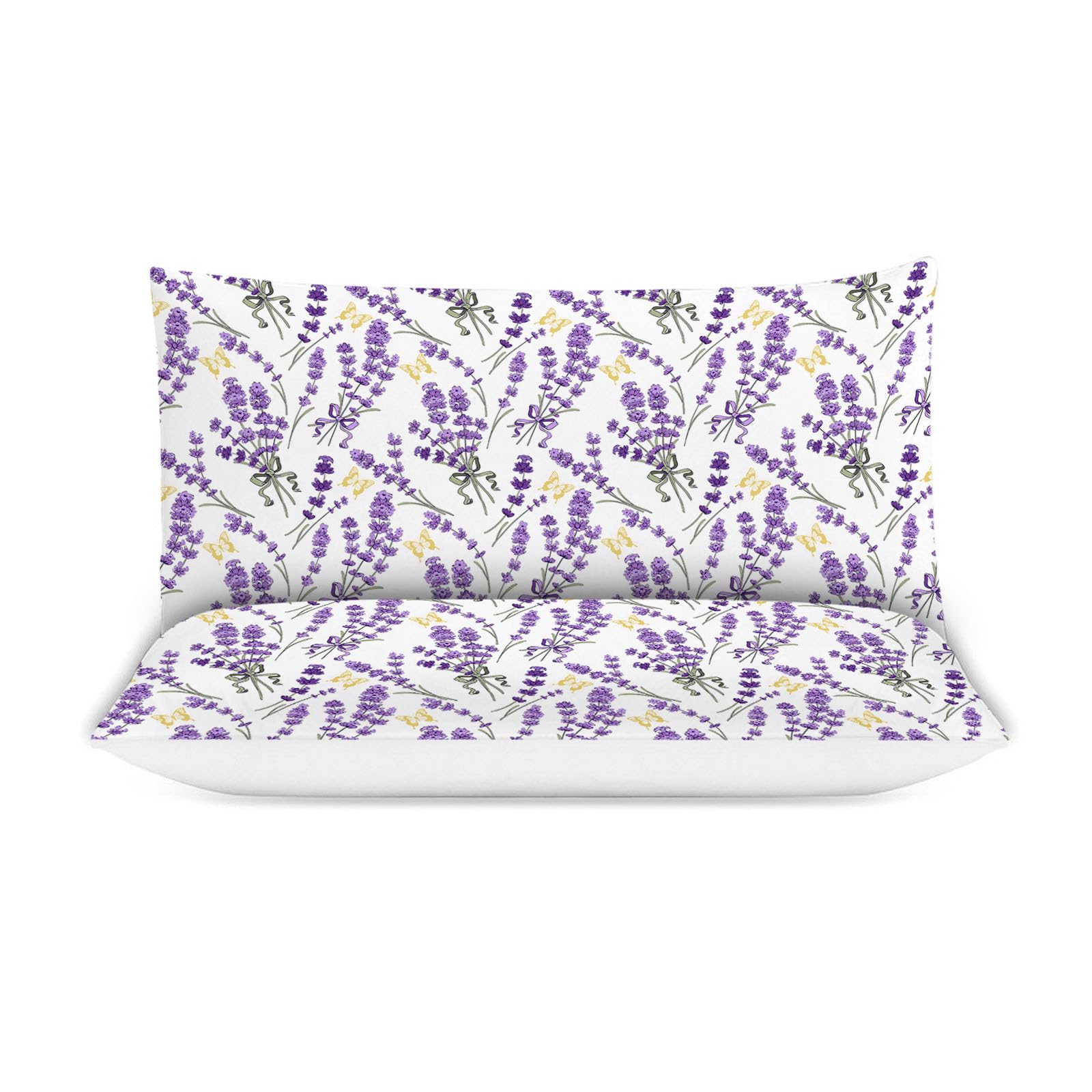 Juego de Ropa de Cama de Lavanda Twin Queen King Full Size - Imagen 7