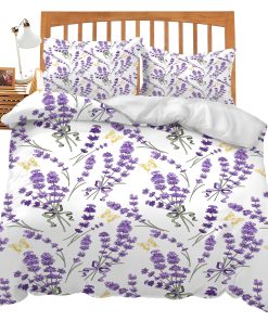 Juego de Ropa de Cama de Lavanda Twin Queen King Full Size