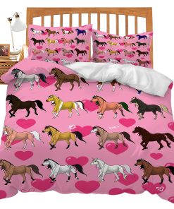 Juego de Ropa de Cama para Caballos Twin Queen King Full