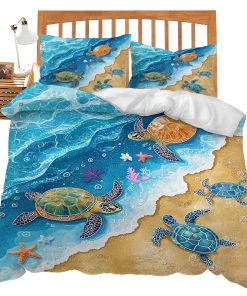 Set de Ropa de Cama Tortuga de Mar Twin Queen King Full