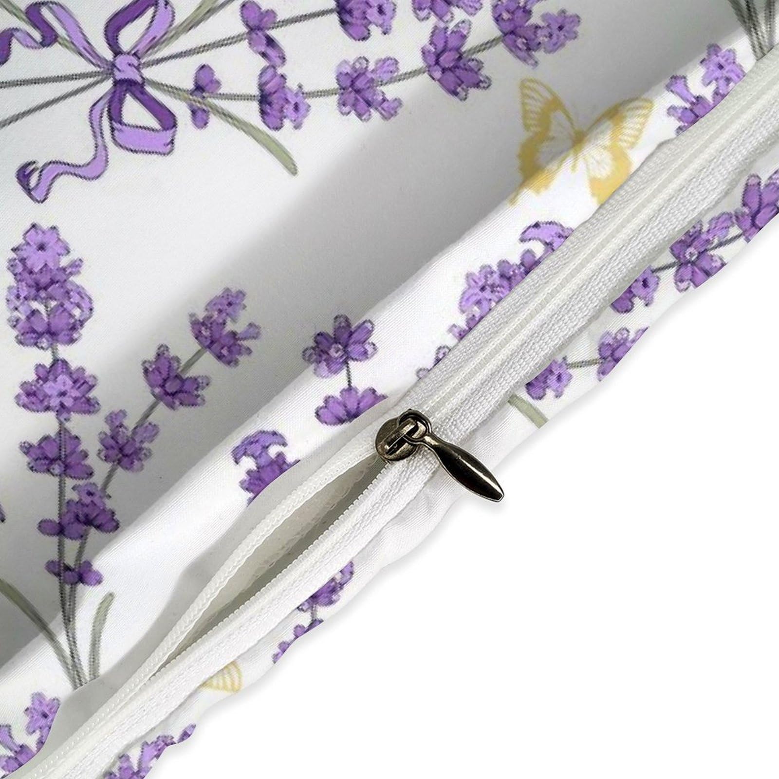 Juego de Ropa de Cama de Lavanda Twin Queen King Full Size - Imagen 5