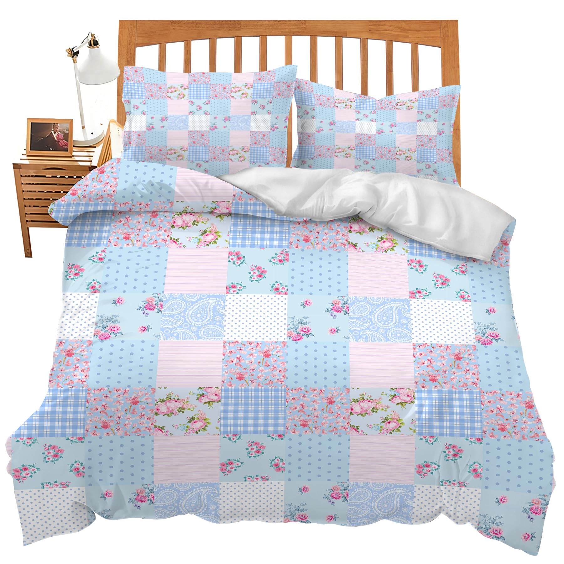 Juego de Ropa de Cama Floral Twin Queen King Full Size Set