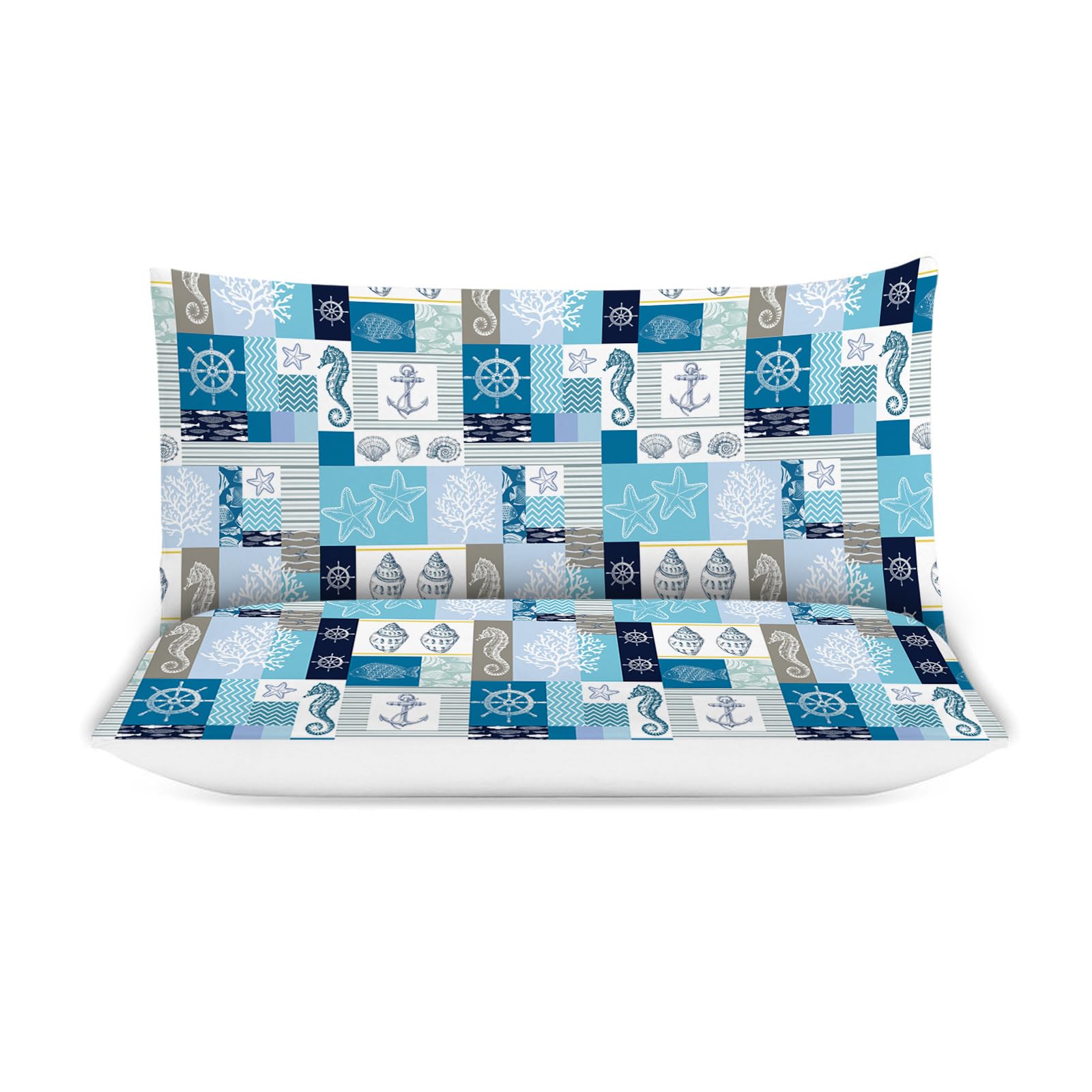 Juego de Ropa de Cama Sealife Twin Queen King Full Size Set - Imagen 7