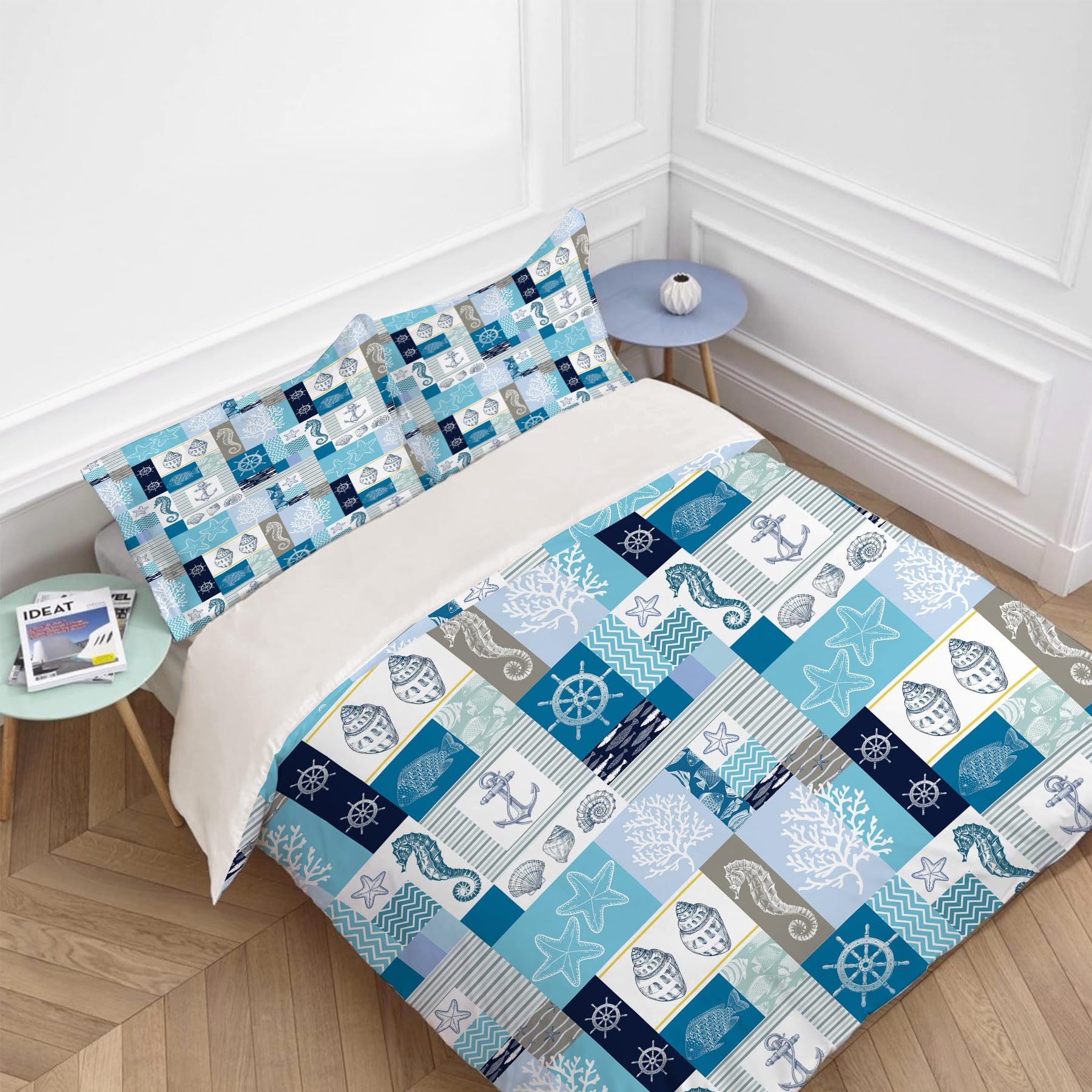 Juego de Ropa de Cama Sealife Twin Queen King Full Size Set - Imagen 3