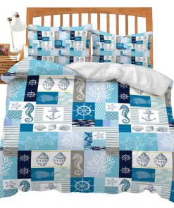 Juego de Ropa de Cama Sealife Twin Queen King Full Size Set
