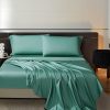 Juego de sábanas Arianaut Queen verde 100% satén de algodón