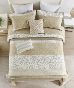 Colcha de Cama King Size Extra Grande de Algodón de