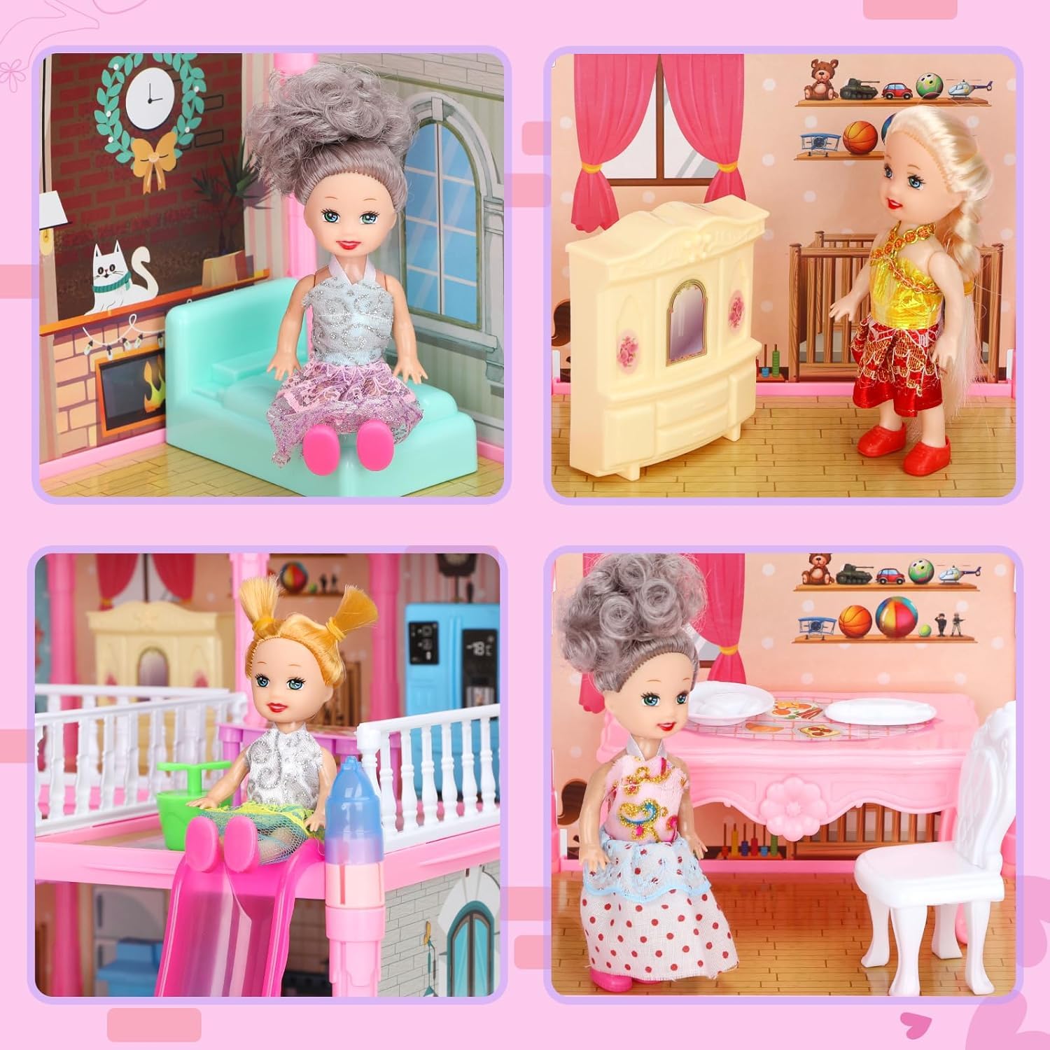 Casa de Muñecas - Casa de Muñecas 4-5 Años con Luces 5 - Imagen 5