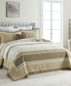 Colcha PANGUSHAN 128"120" 100% Algodón Extra Grande, Colcha