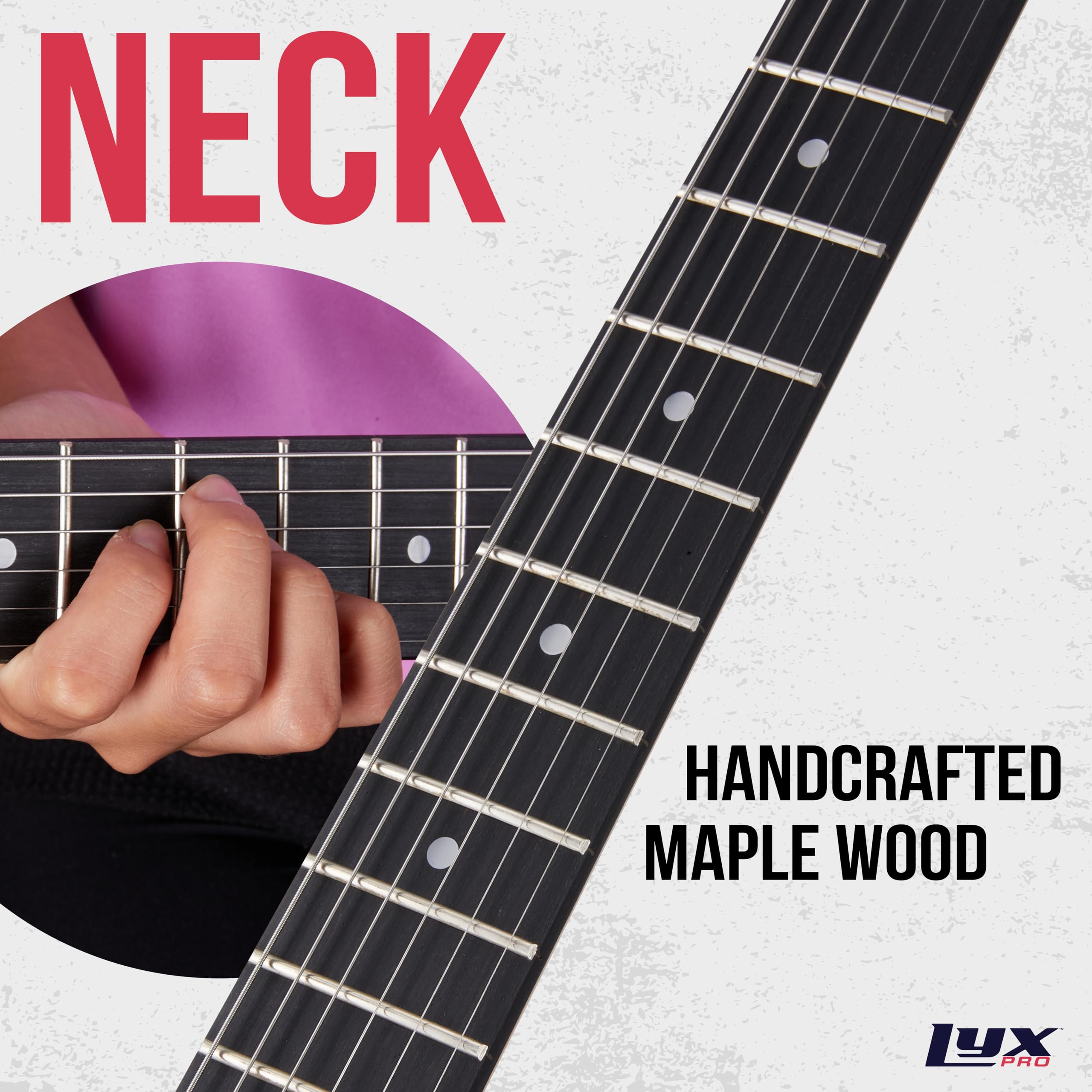 Kit de Guitarra Eléctrica LyxPro CS 30� para -Rosa - Imagen 7