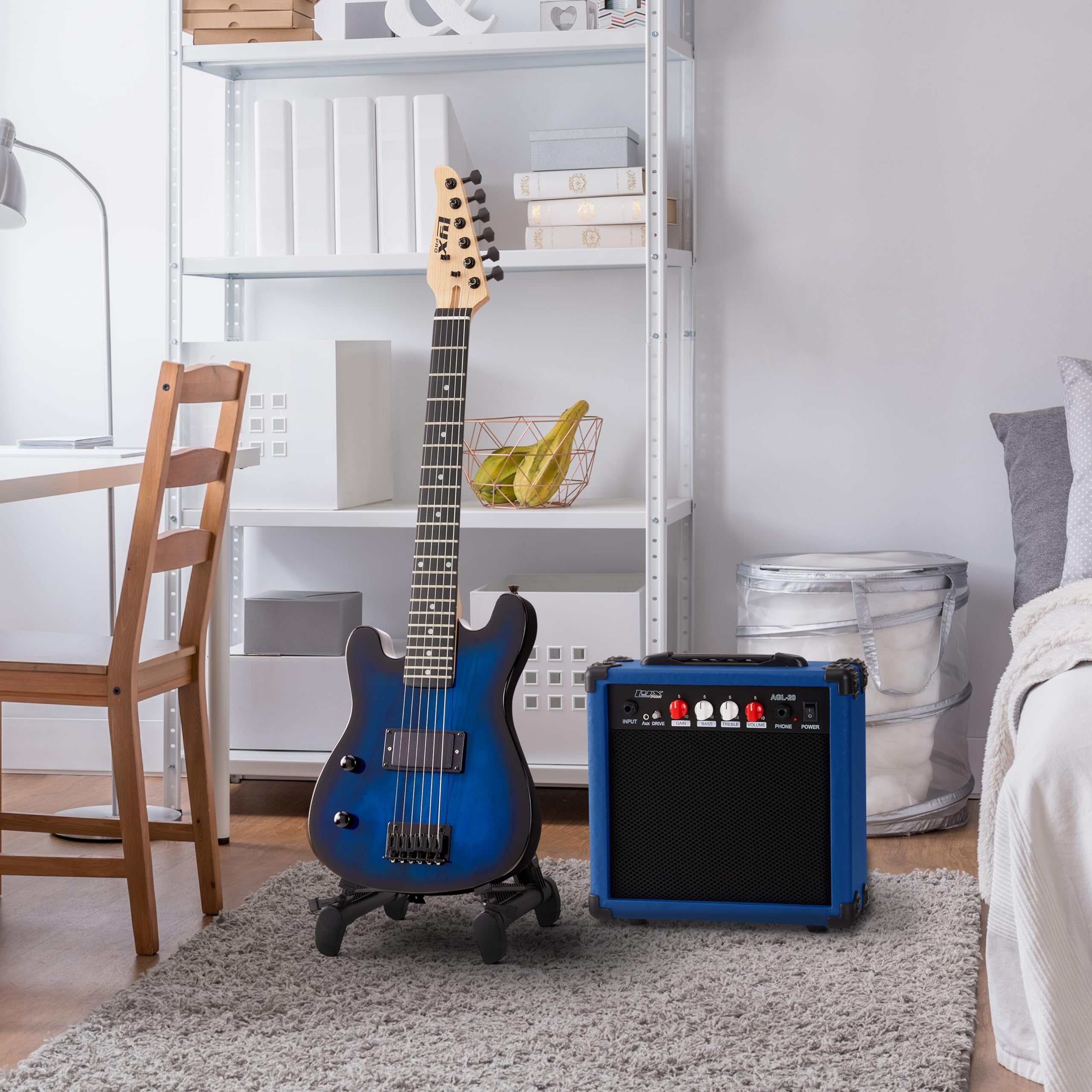 Kit de Guitarra Eléctrica para Zurdos de 30 Pulgadas LyxPro - Imagen 10