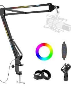 Brazo de Micrófono SIMPLURFI RGB, Soporte de Micrófono