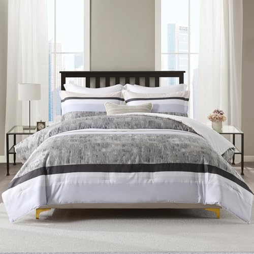 Juego de Edredón Queen VatinHK - Moderno Edredón Patchwork - Imagen 3