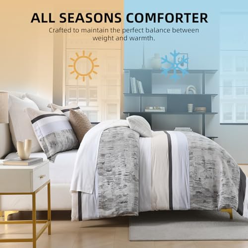 Juego de Edredón Queen VatinHK - Moderno Edredón Patchwork - Imagen 5