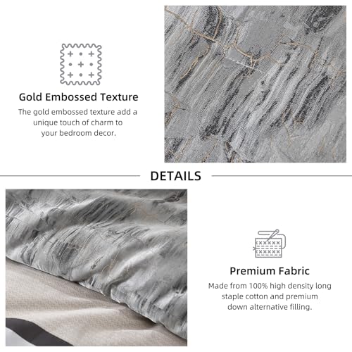 Juego de Edredón Queen VatinHK - Moderno Edredón Patchwork - Imagen 7