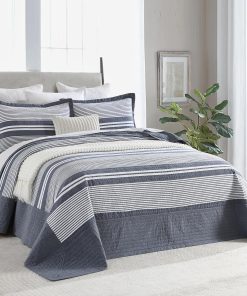 Colcha de cama extra grande king size Finlonte 100% algodón