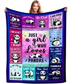 Manta de Panda Regalos para Niñas Mujeres Regalos de Panda
