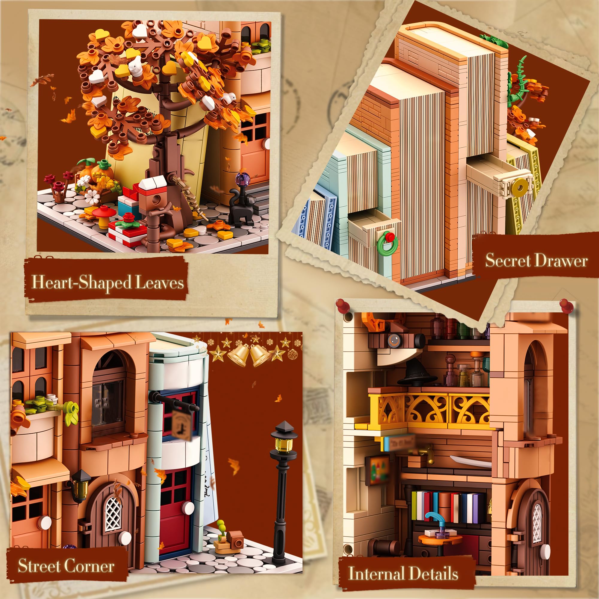 Conjunto de Bloques para Estantería de Libros para Adultos, - Imagen 4