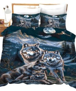 Juego de Cama de Lobo Conjunto de Decoración de la Familia