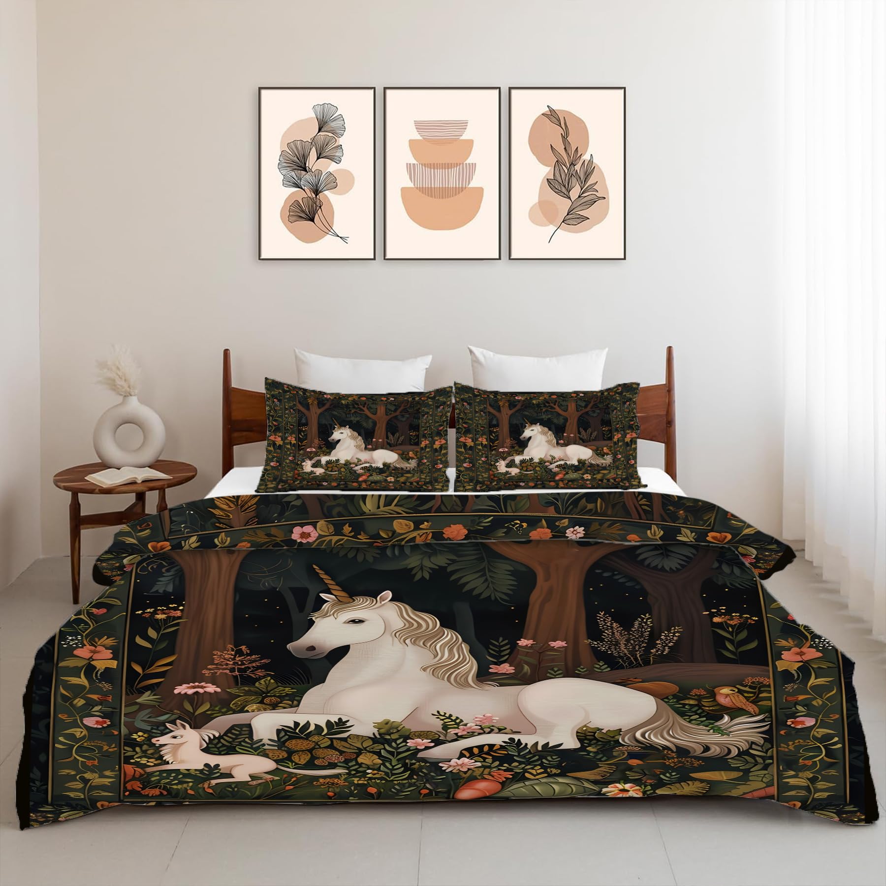 Set de Ropa de Cama de Unicornios Cubierta de Edredón - Imagen 6