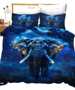 Set de Ropa de Cama de Elefante Juego de Funda de Edredón