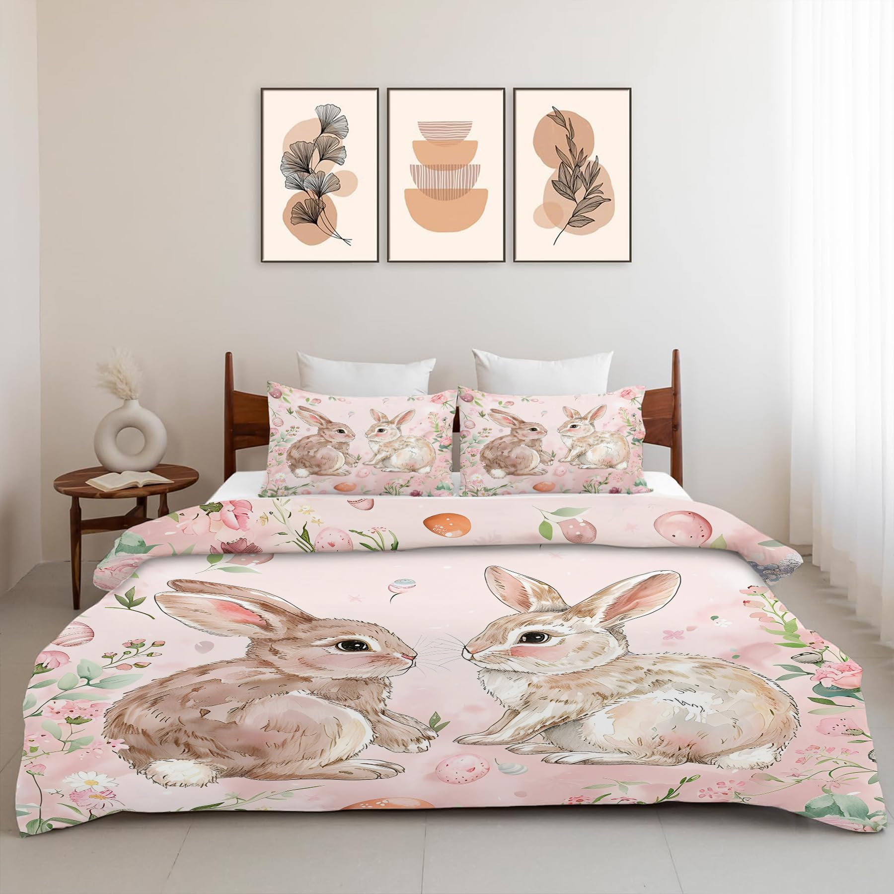 Juego de Ropa de Cama de Conejo Lindo Juego de Edredón - Imagen 6