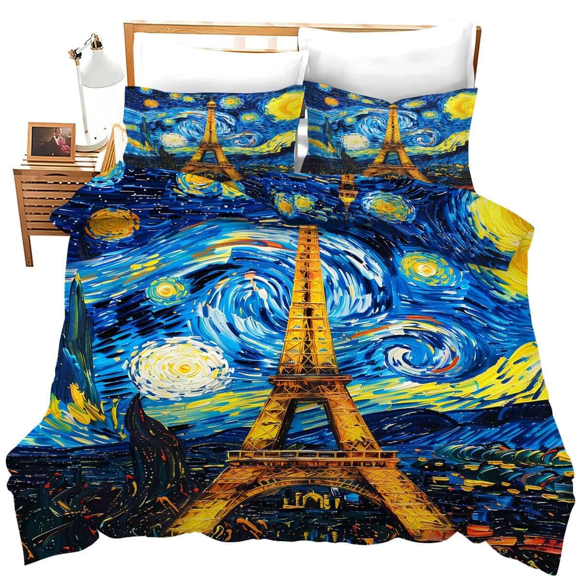 Juego de Ropa de Cama Torre Eiffel Noche - Completo