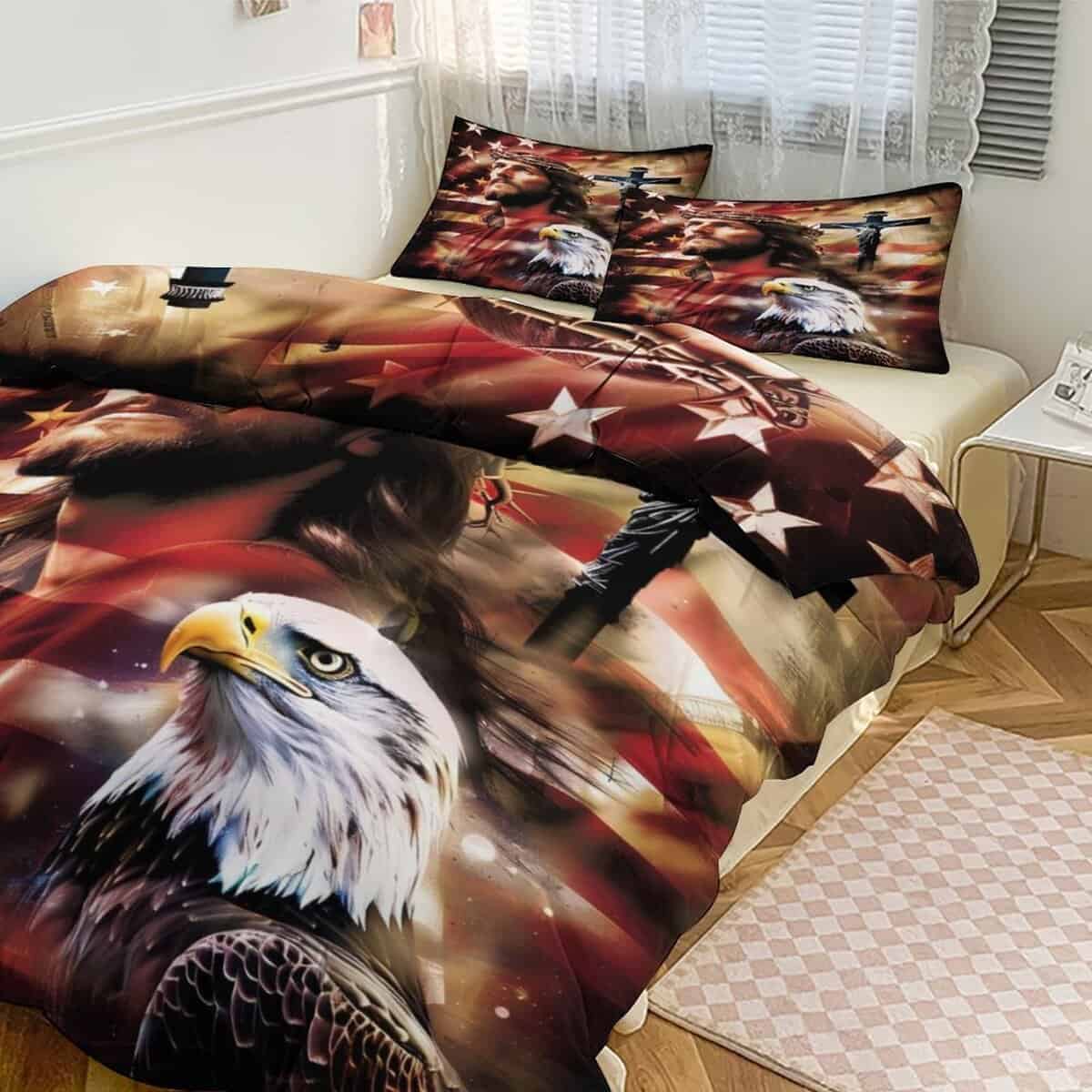 Juego de Ropa de Cama Jesus Eagle Decoración Cristiana - Imagen 9