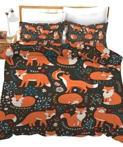 Set de Ropa de Cama de Zorro Lindo SweetFox Juego de Funda