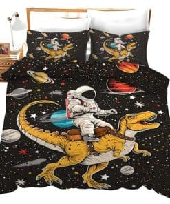 Set de Ropa de Cama Astronauta Dinosaurio Decoración
