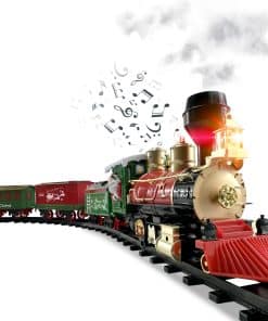 Set de Tren Navideño para debajo del Árbol con Luces,