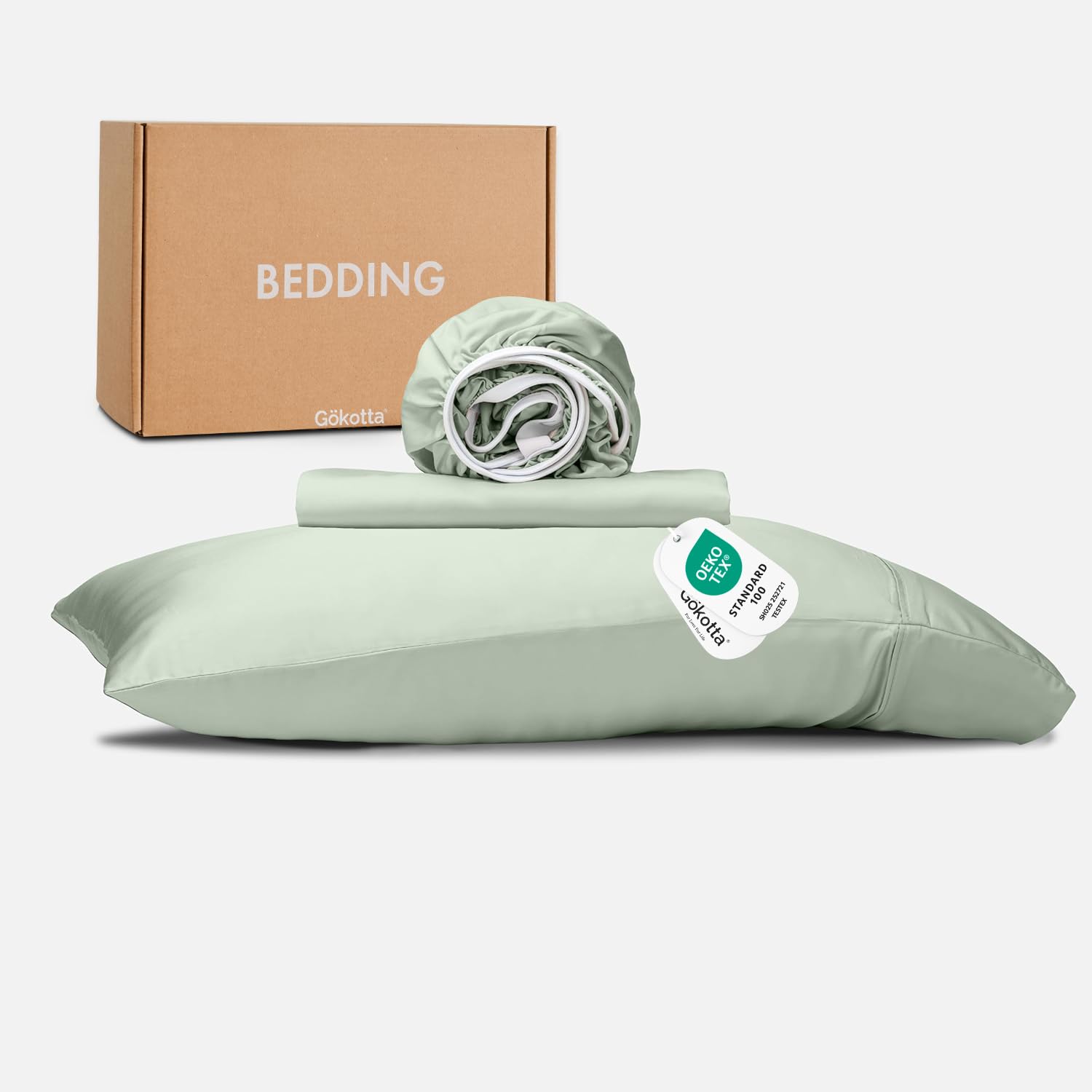 Juego de sábanas tamaño Twin XL de 3 piezas GOKOTTA, 100%