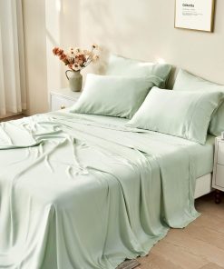 Juego de sábanas King Size GOKOTTA 6 piezas, 100% Rayón