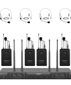 Sistema de Micrófono Inalámbrico de 4 Canales Phenyx Pro,