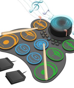 MARVTOWN 10 Pads Electronic Drum Sets, Drum Practice Pad