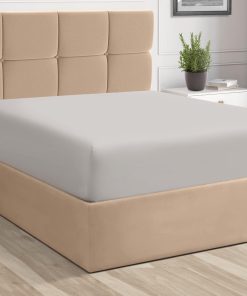 Sábana Ajustable de Algodón Puro 100% Pizuna, 400 Hilos