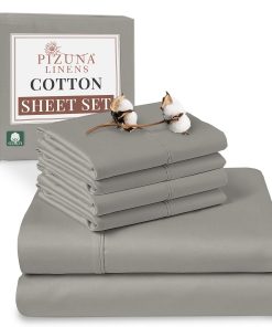 Juego de sábanas de 100% algodón Pizuna Pure tamaño King