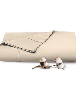 Sábana Plana de Algodón Puro 100% Pizuna para Cama