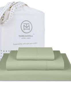 Juego de sábanas de algodón de hilos dobles tamaño Twin XL