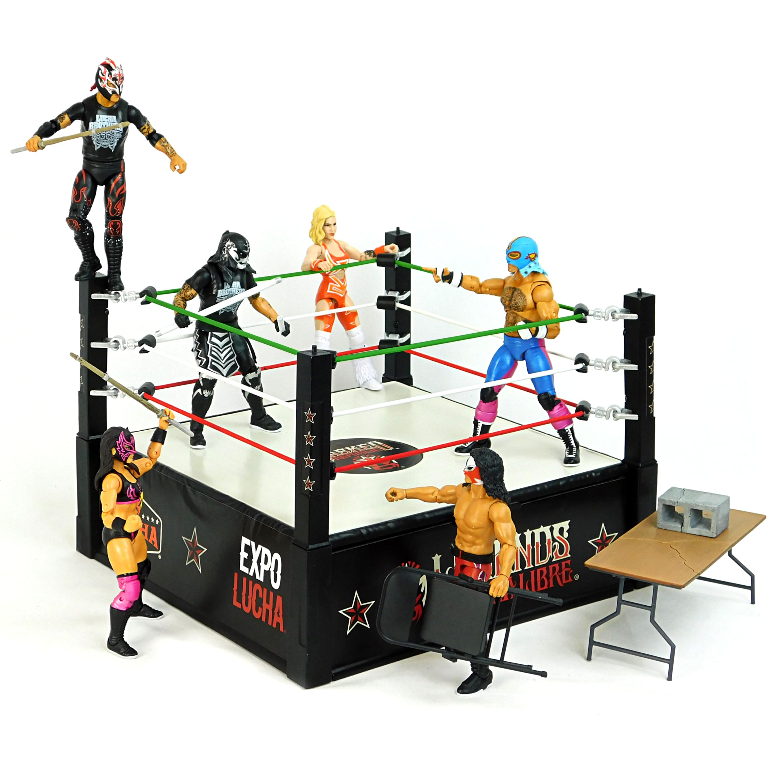 Ring de Boss Fight Legends of Lucha Libre para Figuras de - Imagen 3