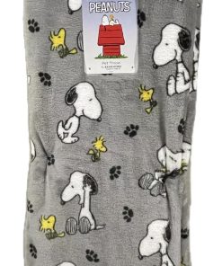 Manta Peanuts Gang Woodstock (Gris Oscuro - Mejores Amigos