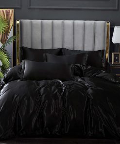 Juego de Cubierta de Edredón de Satín de Lujo Famanti - Set