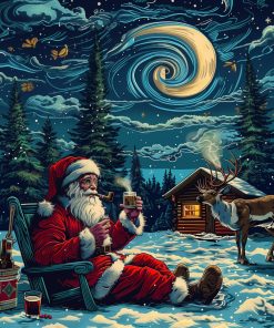 Puzzle de Navidad Trippy Puzzle Co - Rompecabezas de Madera