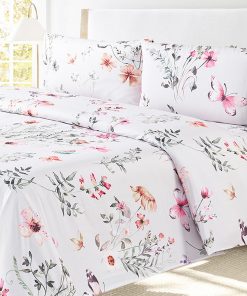 Juego de Sábanas Bloom Studio California King -Blanco Floral