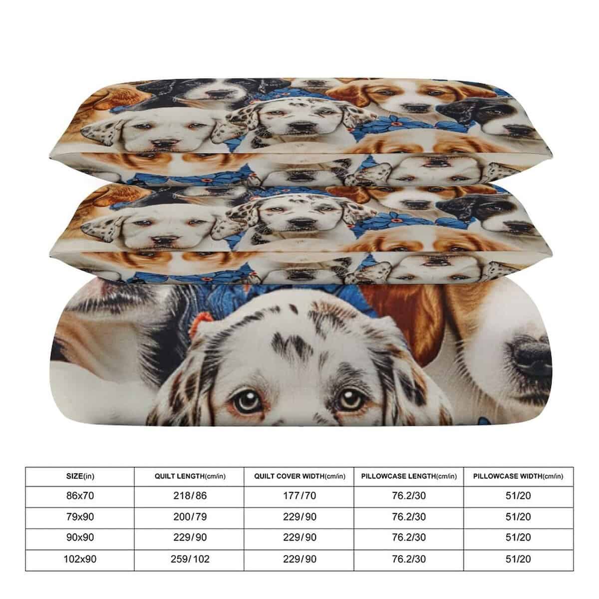 Juego de Ropa de Cama Divertida para Perros Juego de Funda - Imagen 3